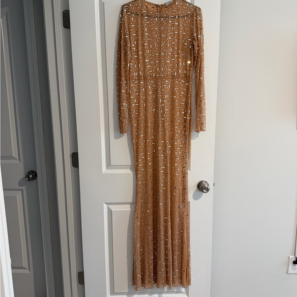 Elegant Sequin Long Sleeve Dress
